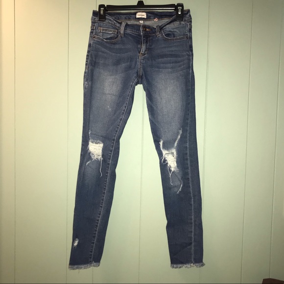 Sneak Peek Denim - Sneak peek | distressed low rise Jeggings